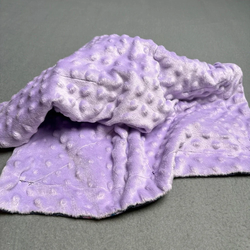 Star Wars R2-D2 Plush Lovey Security Blanket Galaxy Planet Purple White